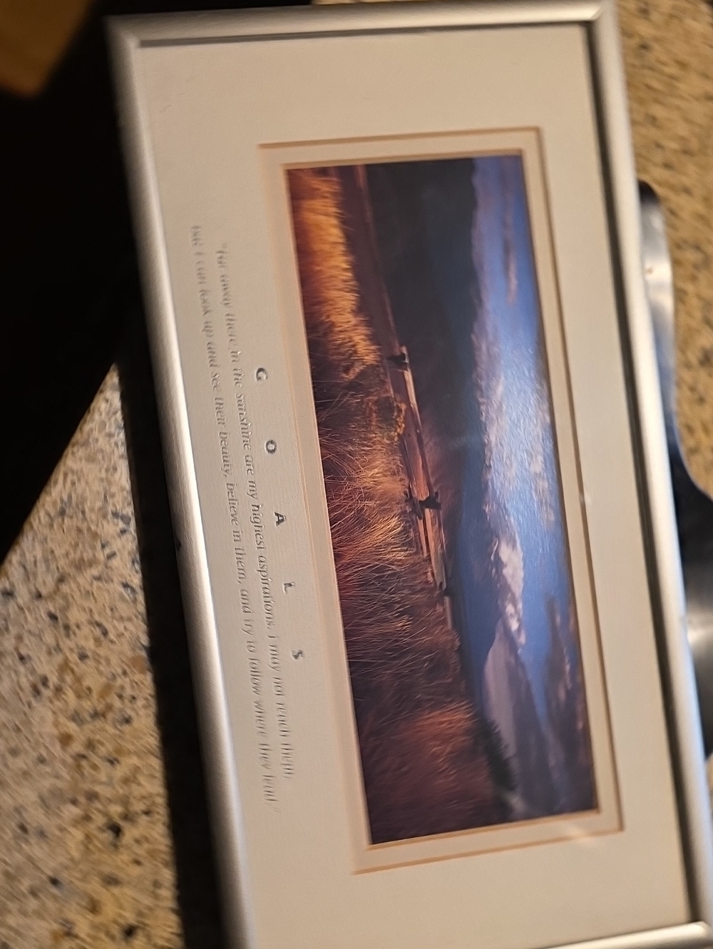 Silver Coastal Landscape Picture Frame by